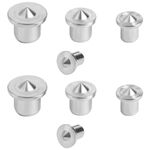 Steel Wood Dowel Center Transfer Plugs Silver Reusable Home Woodworking Tool