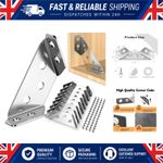 QINGHEC 12 Pcs Stainless Steel Corner Brackets for Wood with Screws