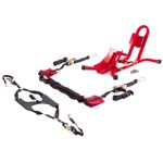 Warrior Motorcycle Bike Bar Straps, Tyre Down and Wheel Chock Bundle