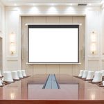 72-120" Projector Screen Hanging Electric Projectio Screen Movie Screen +Remote