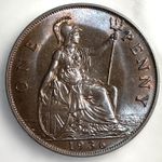 1936 One Penny Great Britain ICG MS66BN High Grade England George V 