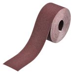 120 Grit Sandpaper Roll, 2 Inch x 32.8 Feet Emery Cloth, Red