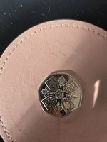 50 pence coin with no date