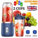 400ml Electric Juice Maker Portable Blender Smoothie Mini Juicer Fruit Machine