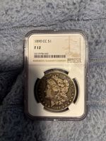 $1 1890 CC Morgan Dollar NGC Fine 12 Great Price!