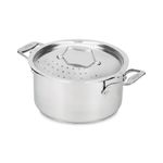 All Clad Simply Strain, Stainless Steel Multipot with Straining Lid, 6 Quart