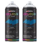 2X ColourCoat Plum Royale RAL 260 40 40 Gloss Acrylic Spray Paint 400ml