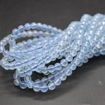 Aquamarine Round Beads Grade AAA - 4mm - 21'' Strand, for Jewellery Making