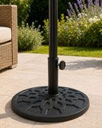 7.5kg Round Parasol Base Stand Heavy Duty Garden Patio Umbrella Base Black