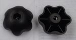 Pair of Plastic Knobs for Cycle Carriers etc 6mm Nyloc Nut 6 Point Handwheel
