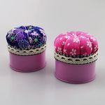 Needle Cushion Box Sewing with Iron Storage Jar Small Sewing Pin Storage Box