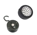 24 LED Round Camping Magnetic Workshop Work Light Lamp Battery Powered Hanger