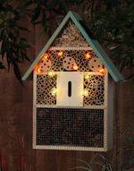 Noma Solar Powered 40cm Insect Hotel Decorative Garden Patio Solar Light - New 