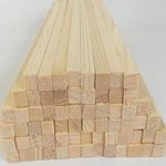 Wooden Sticks Dowel Rod Square Balsa Wood Stick Block for Model Making H2