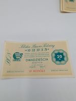 Polish Travel Agency ORBIS - 20 zloty CF CG CD series  1960