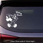 Baby On Board Car Decals Stickers – Cute Baby Safety Sign for Window, Bumper
