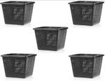 PondH2o 35cm Square Aquatic Plastic Slotted Mesh Pond  Basket, Value 5 Pack