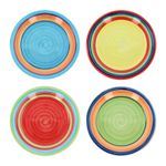 Coloured Dinner Plate Round Serving Dish Plate Crockery Tableware Stoneware 27cm