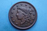 United States 1837 One Cent, Coronet Head, see images.