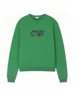 Christian Dior Mens Graphic Sweatshirt Jumper Large Green Cotton Designer HD94