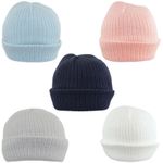 Baby Boys Girls Knitted Beanie Hat Warm Fleece Lined Cap Newborn to 18 months