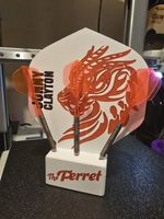 Jonny "THE FERRET" Clayton Edition Large Flight Dart Holder I DISPLAY I FREE P&P