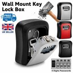 Key Safe Wall Mounted Police Approved Metal Key Lock Box 4 Digits HIGH SECURITY