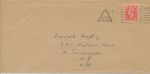 GB 194?, GVI 1d pale scarlet single postage on very fine used cover to USA