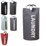 82L Foldable Fabric Laundry Basket Collapsible Clothes Hamper Bag Washing Bin