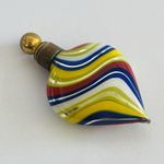 Antique 1930s Murano-Style Mercury Glass Perfume Bottle / Scent Bottle