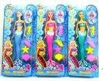 Girls Beautiful Fashionable Mermaid Fish Dolls Kids Toy 360 movable 1 pack