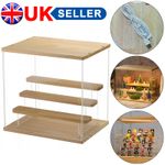 4 Tiers Clear Acrylic Display Case Toy Display Box with LED Lights UK