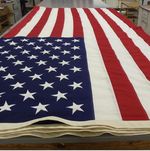 North Bay Industries USA American Flag 100% Cotton 9.5 x 5ft Stars Stripes.