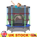 KIDS 4.5 FT MINI TRAMPOLINE & SAFETY NET STEEL FRAME JUMP EXERCISE CHILD ,NEW