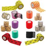 Tattoo Elastic Bandage 4.5 METRE Tube Self-adhesive Grip Cover Wrap Tape 6pcs UK