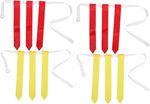 HANABASS 4pcs Flag Football Belts Kit Adjustable Waist Belts, Football Belts