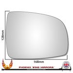 Wing Door Mirror Glass Right Hand For Nissan Note E11 2004-2013 Stick On