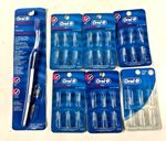 Oral-B Interdental Brush Kit Handle 38 Refills Tapered Cylindrical Lot NOS