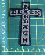 BLACK SABBATH CROSS WOVEN SEW OR IRON ON PATCH OFFICIALLY LICENSED
