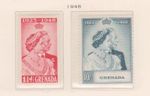 (F192-46) 1948 Grenada set of 2stamps 1 1/2d and 10/- silver wedding (AU)  (v
