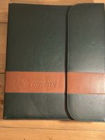 Promotional Large Green Leather Folder Green Info Scottish Golf Odyssey Rare 