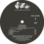 Nirvana. Repro record label sticker. Nevermind