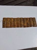 Vintage Japanese Shunga  Erotic Scrimshaw Netsuke Karma Sutra Panels