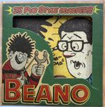 Beano set of 25 Pub Style Coasters. Never opened. Box creased.