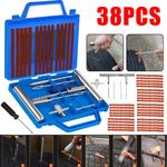 38Pcs Emergency Tyre Repair Kit Heavy Duty Car Tire Vehicle Puncture Wheel Plug
