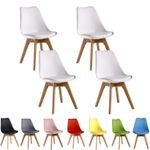 Dining Chairs Set of 4 Modern Padded Seat Set of 4 UK Jamie Lorenzo Contemporary