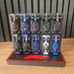 F1 Hot Wheels Desk Display Stand for Formula 1 Hot Wheels Race Cars - Holds 10