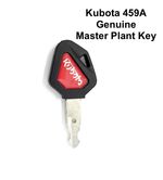 Kubota 459A Genuine Master Plant Key for Excavators Diggers Loaders Skid Steers 