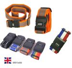 Adjustable 2M Luggage Strap with Combination Lock - Travel Baggage Tie Belt