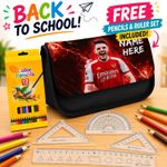 DECLAN RICE Pencil Case Arsenal School Stationary Football Bag Personalise NLP41